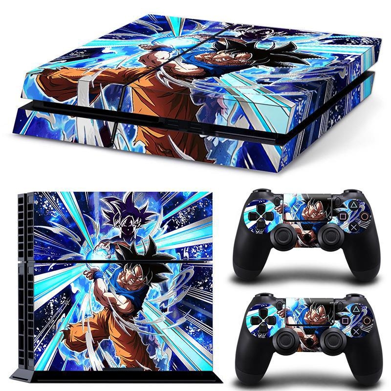 PS4 aizsargfolija vecajiem modeļiem (tipi 10/11/12) ar Dragon Ball korpusa uzlīmi, matēta plēve, apstrādes veids: cits