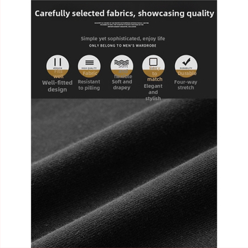 Férfi sportos nadrág egyenes szabású, 95% pamut, középmagas derék, zárható kötőszalag