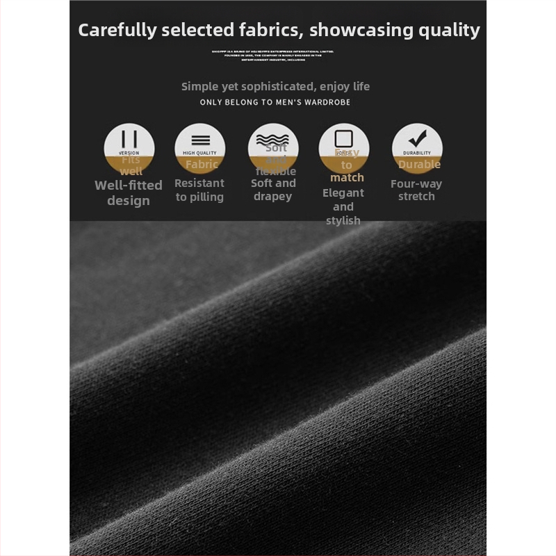 Férfi sportos nadrág egyenes szabású, 95% pamut, középmagas derék, zárható kötőszalag