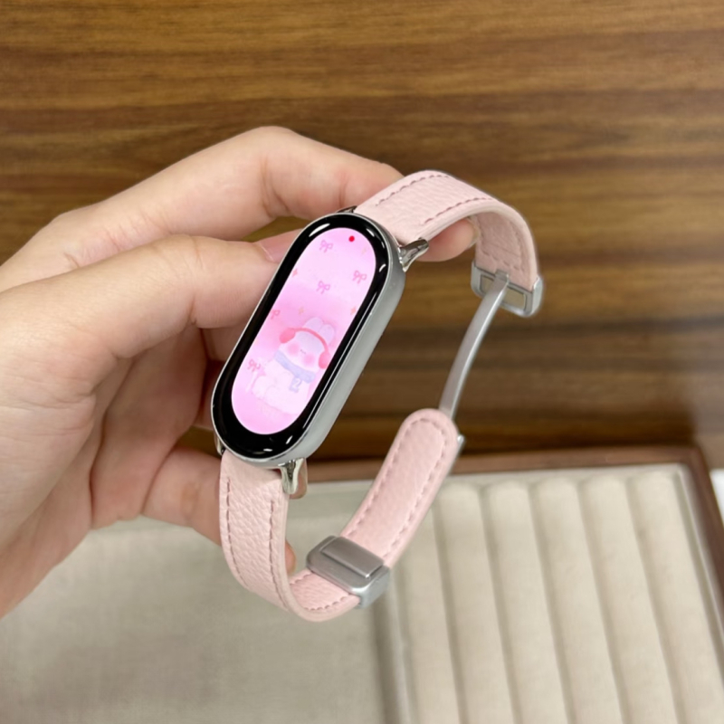 Λουρί ρολογιού από γνήσιο δέρμα με μαγνητικό κούμπωμα – συμβατό με Xiaomi Mi Band 9 και Xiaomi 10/8/NFC ρολόγια, μόδα Forest Wolf