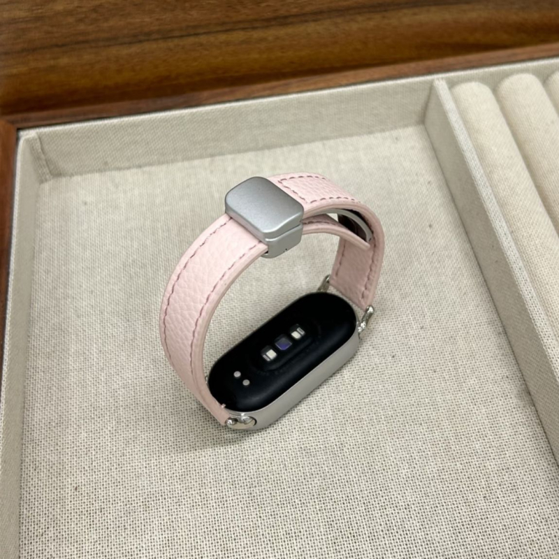 Λουρί ρολογιού από γνήσιο δέρμα με μαγνητικό κούμπωμα – συμβατό με Xiaomi Mi Band 9 και Xiaomi 10/8/NFC ρολόγια, μόδα Forest Wolf