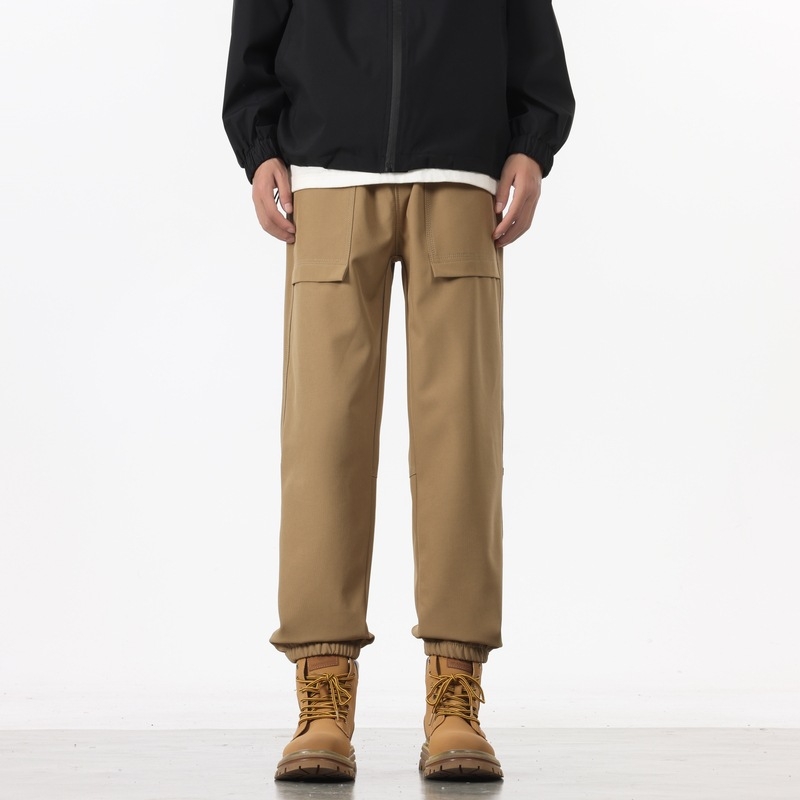 Férfi fleece-béléssel ellátott túranadrág, egyenes szárú, középmagas derekú, téli 2025, fő anyag nylon 90%