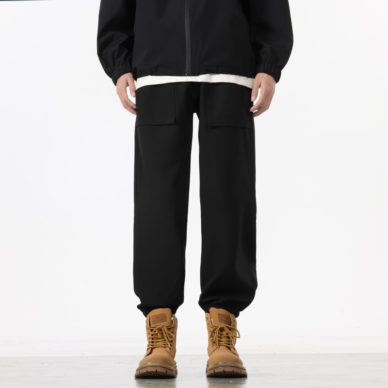 Férfi fleece-béléssel ellátott túranadrág, egyenes szárú, középmagas derekú, téli 2025, fő anyag nylon 90%