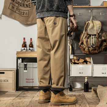 Mindennapi munkaruha nadrág, pamut, egyenes szabás, középmagas derék, cipzár