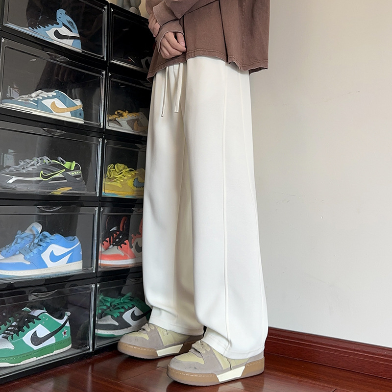 Kényelmes fleece-belepelésű, széles lábú nadrág téli viselethez, 65% pamut, 35% poliészter, középmagas derék