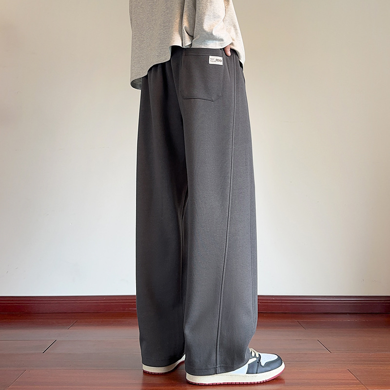 Kényelmes fleece-belepelésű, széles lábú nadrág téli viselethez, 65% pamut, 35% poliészter, középmagas derék