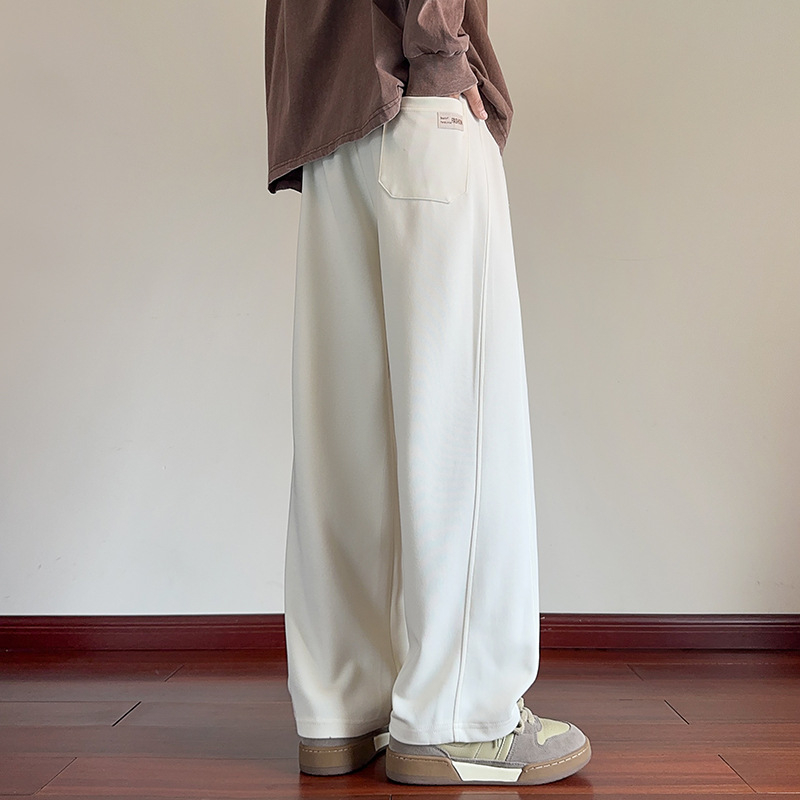 Kényelmes fleece-belepelésű, széles lábú nadrág téli viselethez, 65% pamut, 35% poliészter, középmagas derék