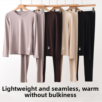 Unisex set termo donjeg rublja od modala za jesen-zimu, 92% modal, 8% spandex, umjerena toplina, težina tkanine 210 g