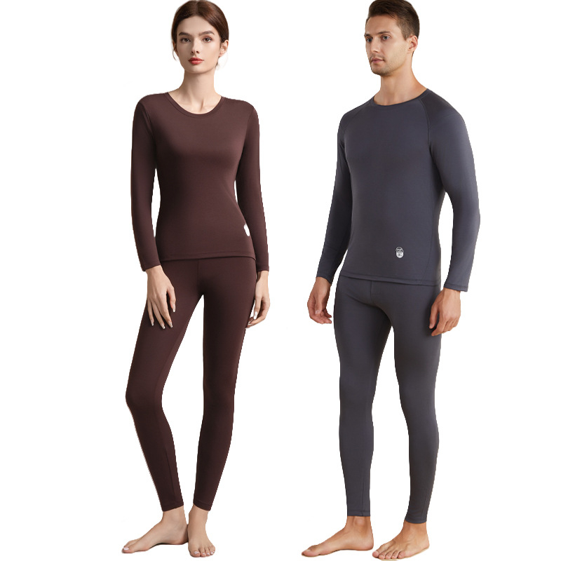 Unisex set termo donjeg rublja od modala za jesen-zimu, 92% modal, 8% spandex, umjerena toplina, težina tkanine 210 g
