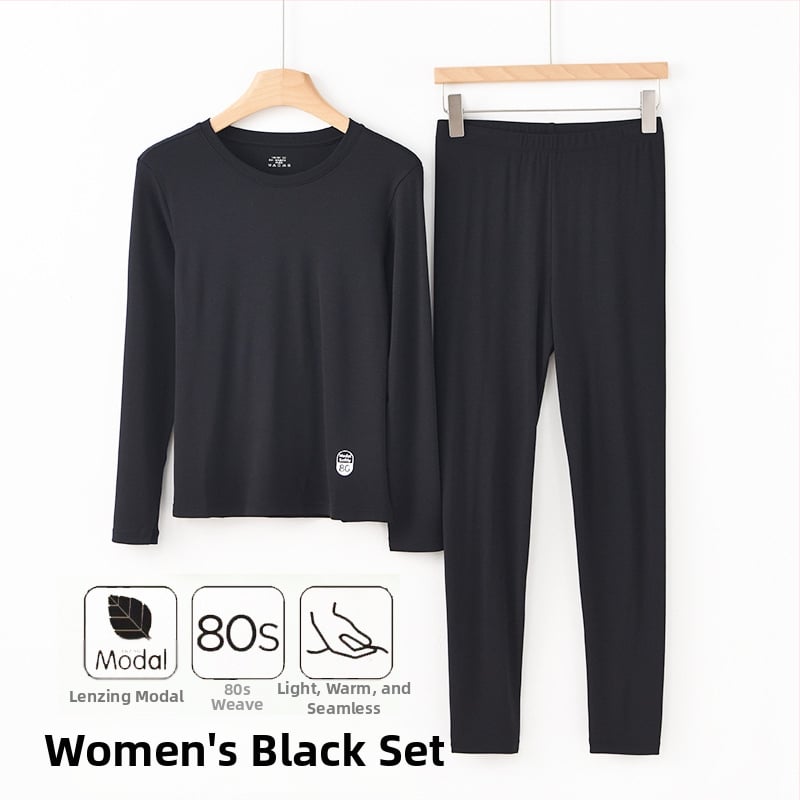 Unisex set termo donjeg rublja od modala za jesen-zimu, 92% modal, 8% spandex, umjerena toplina, težina tkanine 210 g