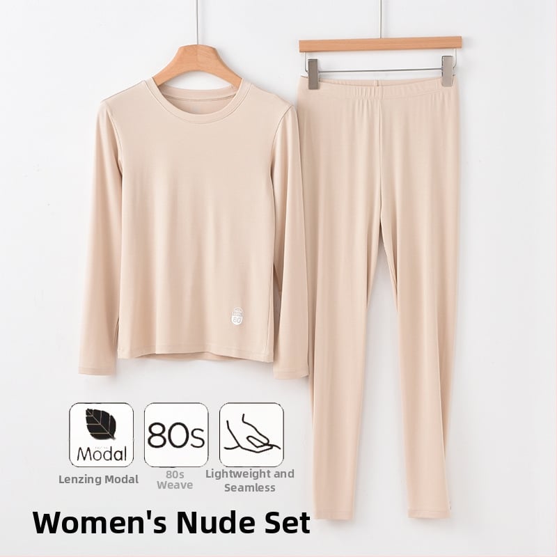 Unisex set termo donjeg rublja od modala za jesen-zimu, 92% modal, 8% spandex, umjerena toplina, težina tkanine 210 g