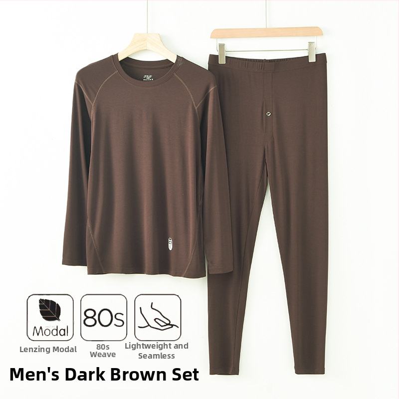 Unisex set termo donjeg rublja od modala za jesen-zimu, 92% modal, 8% spandex, umjerena toplina, težina tkanine 210 g