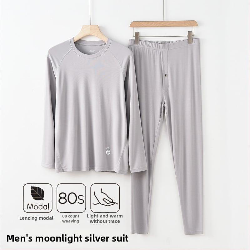 Unisex set termo donjeg rublja od modala za jesen-zimu, 92% modal, 8% spandex, umjerena toplina, težina tkanine 210 g