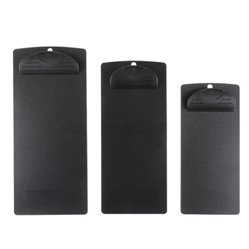 Plastikinis meniu laikiklis su 6 skylėmis užpakalyje, skirtas A5 popieriui, spaustuko dydis 9