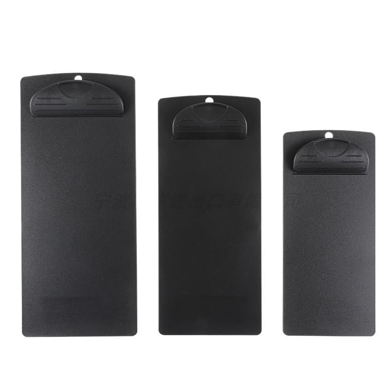 Plastikinis meniu laikiklis su 6 skylėmis užpakalyje, skirtas A5 popieriui, spaustuko dydis 9