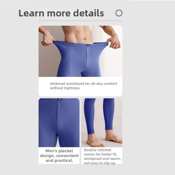 Unisex pamukaste termalne hlače za jesen-zimu (tople, jednovrstne, tanke)