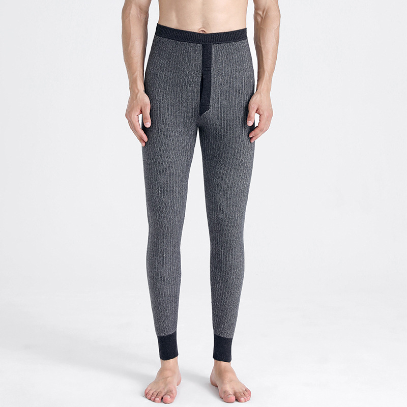 Unisex hlače od vune i kašmira, debele, visok pojas, tople zimske hlače s džakardom; sastav: 45% vuna, 5% kašmir, 30% poliester, 20% druge; debljina 351-400 g/m2