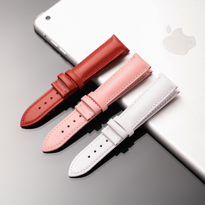 Jinnuo dviejų sluoksnių veršinės odos laikrodžio dirželis adatos rašto tekstūra, atsparus vandeniui ir patvarus, 2024 m. pavasaris