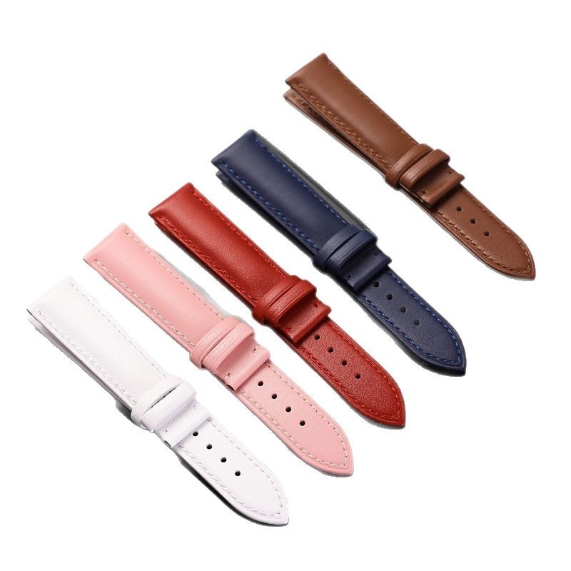 Jinnuo dviejų sluoksnių veršinės odos laikrodžio dirželis adatos rašto tekstūra, atsparus vandeniui ir patvarus, 2024 m. pavasaris