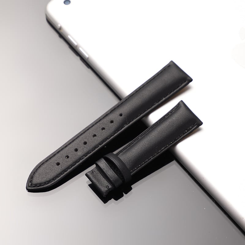 Jinnuo dviejų sluoksnių veršinės odos laikrodžio dirželis adatos rašto tekstūra, atsparus vandeniui ir patvarus, 2024 m. pavasaris