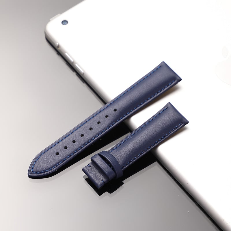 Jinnuo dviejų sluoksnių veršinės odos laikrodžio dirželis adatos rašto tekstūra, atsparus vandeniui ir patvarus, 2024 m. pavasaris