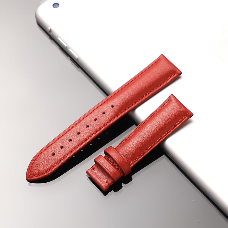 Jinnuo dviejų sluoksnių veršinės odos laikrodžio dirželis adatos rašto tekstūra, atsparus vandeniui ir patvarus, 2024 m. pavasaris