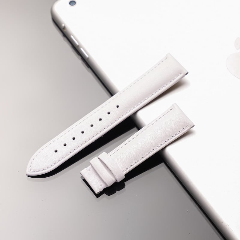 Jinnuo dviejų sluoksnių veršinės odos laikrodžio dirželis adatos rašto tekstūra, atsparus vandeniui ir patvarus, 2024 m. pavasaris