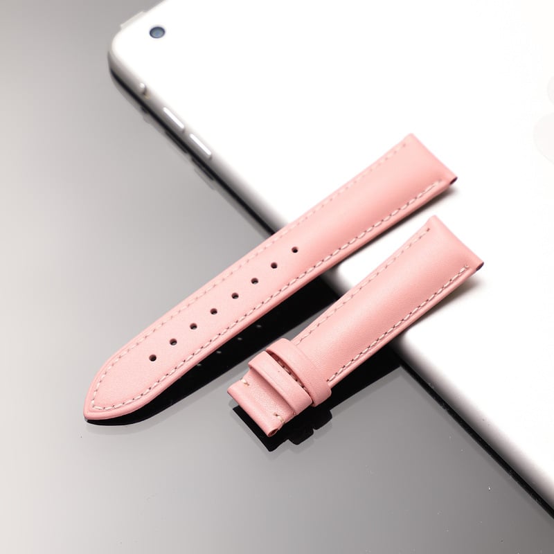 Jinnuo dviejų sluoksnių veršinės odos laikrodžio dirželis adatos rašto tekstūra, atsparus vandeniui ir patvarus, 2024 m. pavasaris