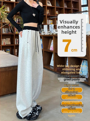 Hangchang No. 1 Teške jesenske pamukaste udobne hlače s 3D krojem, unisex