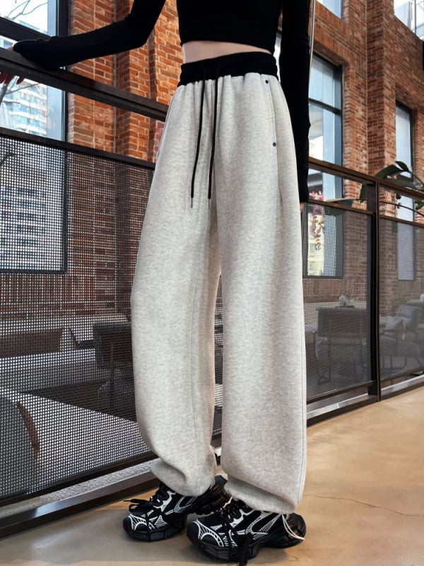 Hangchang No. 1 Teške jesenske pamukaste udobne hlače s 3D krojem, unisex