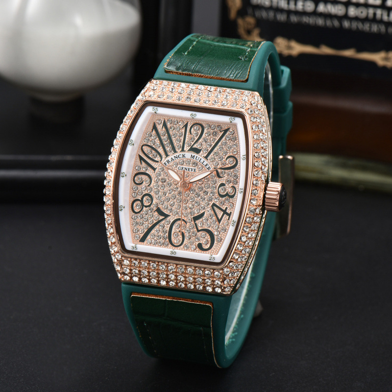 Ceas de damă, formă de butoi, cadran analog cu cifre, curea din oțel inoxidabil, carcasă din aliaj, mișcare cuarț