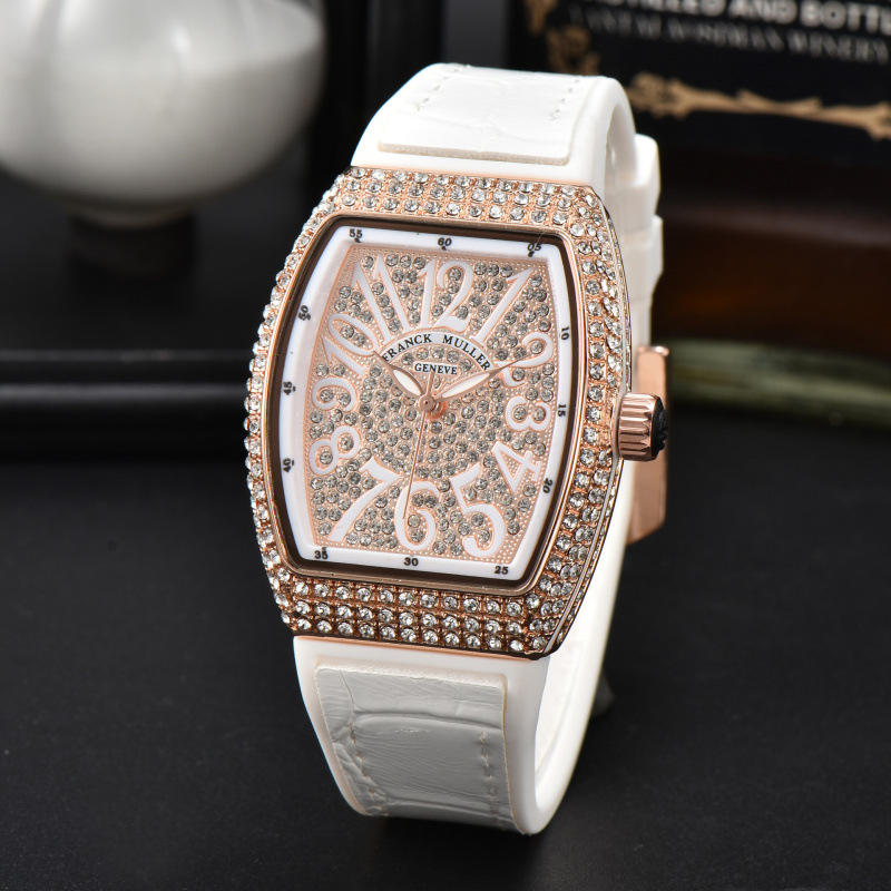 Ceas de damă, formă de butoi, cadran analog cu cifre, curea din oțel inoxidabil, carcasă din aliaj, mișcare cuarț