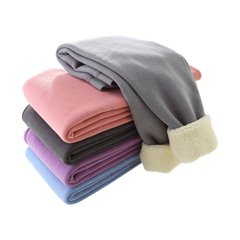 Ziemas bērnu termālās bikses, augsta josta, kokvilna, flīsa odere, 8+ gadu vecuma bērniem