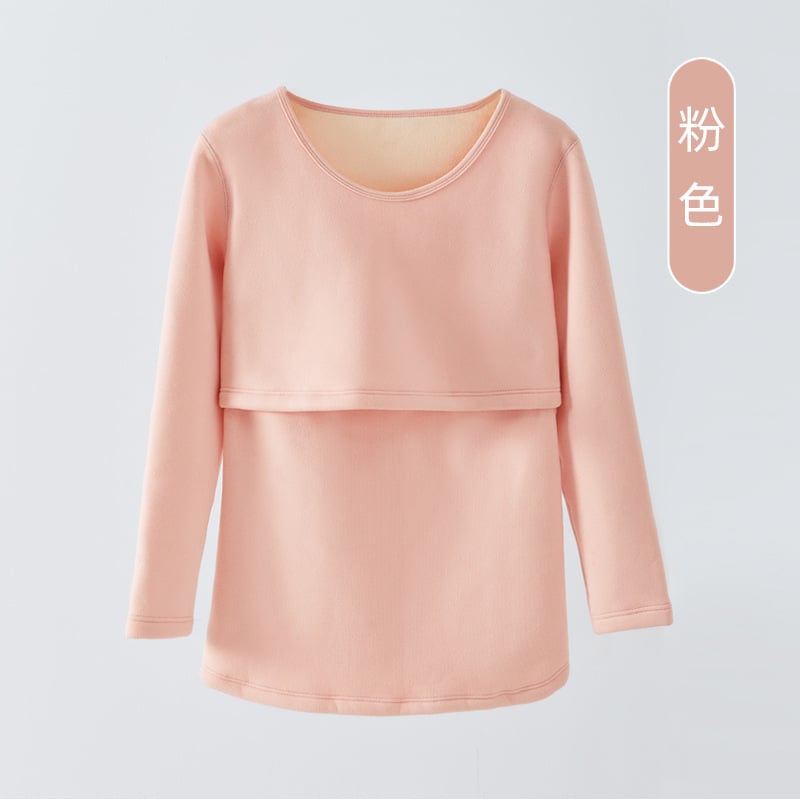 Māmiņām paredzēts termālais apģērbu komplekts ar flisa odeli, garas piedurknes, zīdīšanas piekļuve, poliestera/elastāna maisījums.