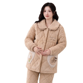 Rasedate piigaama kviltfliisist kardigan ja püksid, pikad varrukad, talveks ekstra paksus