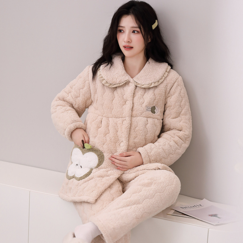 Rasedate piigaama kviltfliisist kardigan ja püksid, pikad varrukad, talveks ekstra paksus