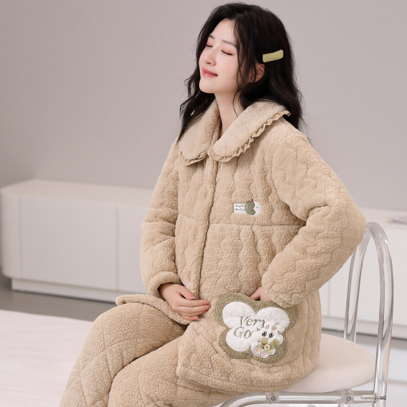 Rasedate piigaama kviltfliisist kardigan ja püksid, pikad varrukad, talveks ekstra paksus