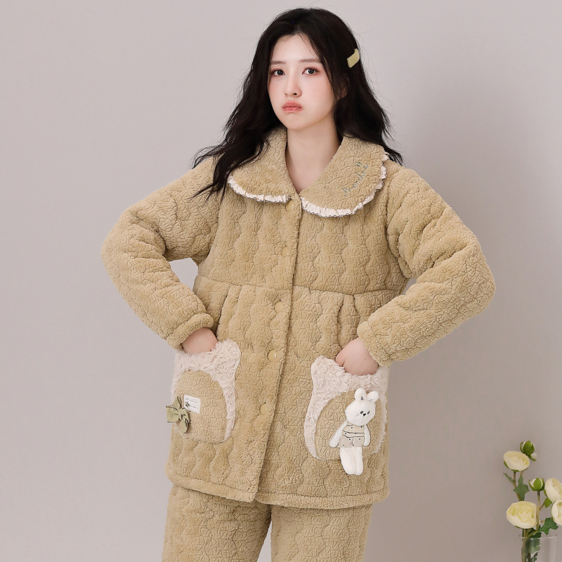 Rasedate piigaama kviltfliisist kardigan ja püksid, pikad varrukad, talveks ekstra paksus