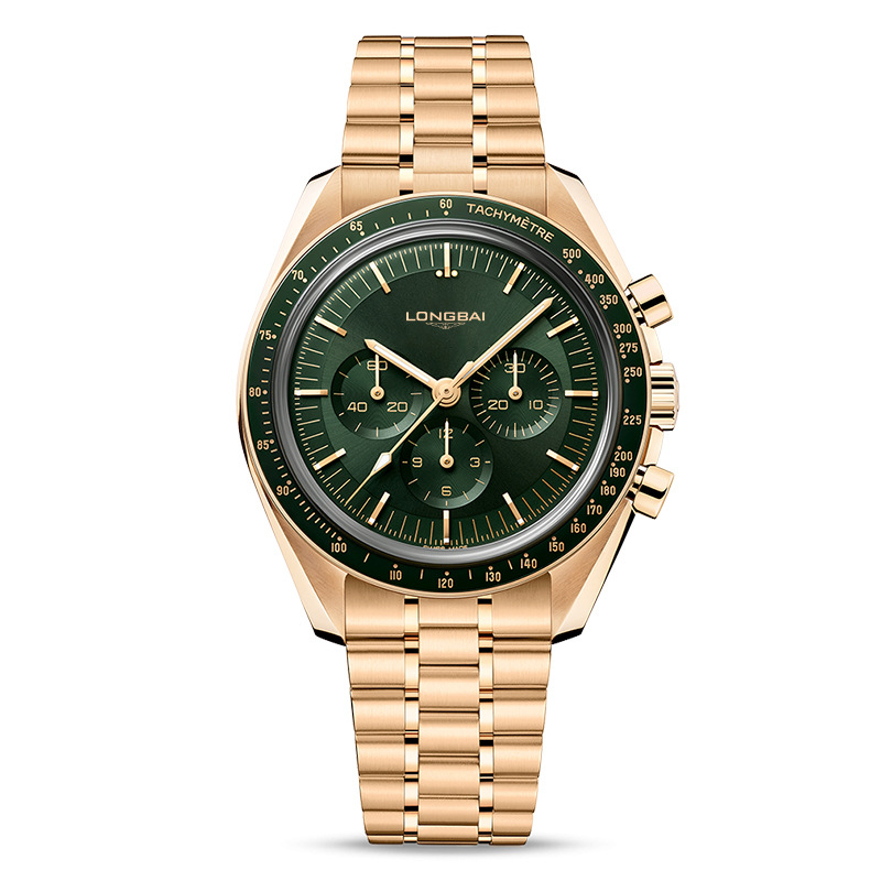 Ceas quartz pentru bărbați - cadran luminos, fereastră transparentă, curea din oțel inoxidabil, rezistență la apă 30M