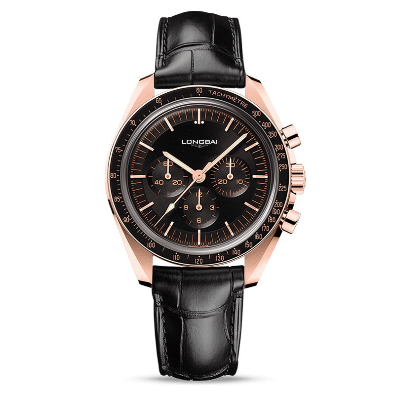 Ceas quartz pentru bărbați - cadran luminos, fereastră transparentă, curea din oțel inoxidabil, rezistență la apă 30M