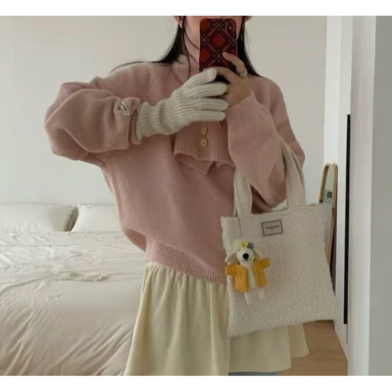 Pleteni pulover s kapuljom i šalom oko vrata, prugasti uzorak, mješavina poliestera i akrila, standardna duljina