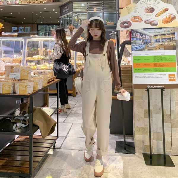 Grūtniecības overalls ar flīsa iekšējo oderi, brīvs piegriezums, vēdera atbalsts, viskozes šķiedra 30–50%, 2025 izdevums