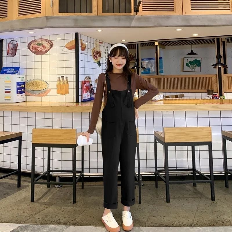 Grūtniecības overalls ar flīsa iekšējo oderi, brīvs piegriezums, vēdera atbalsts, viskozes šķiedra 30–50%, 2025 izdevums