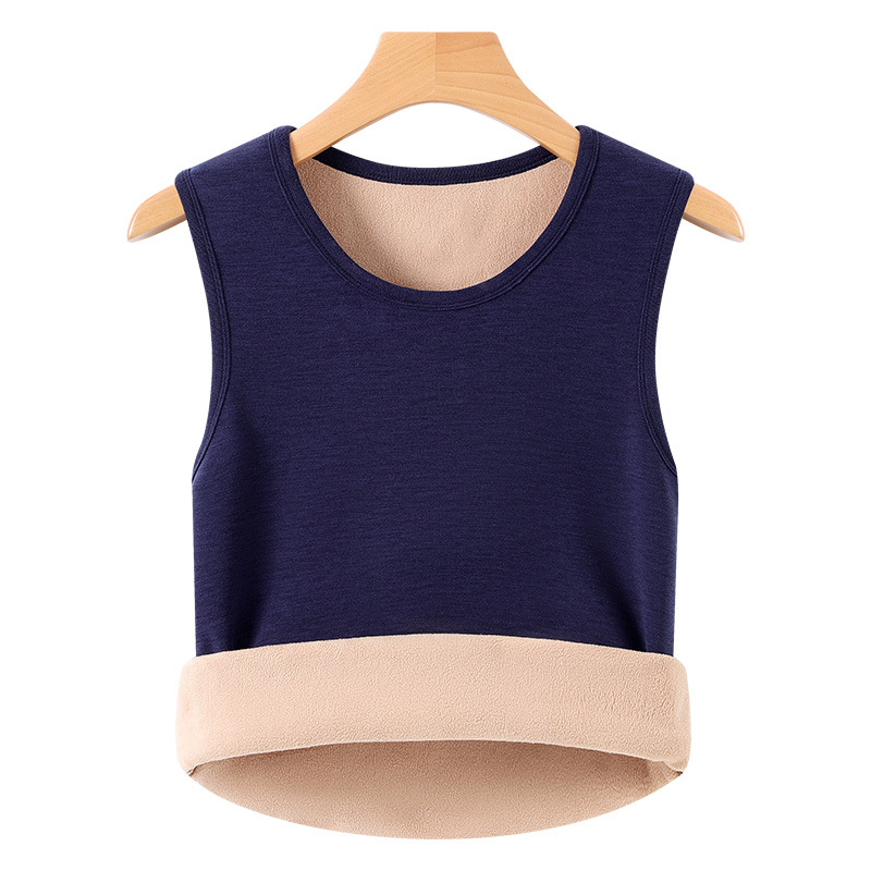 Vīriešu siltinātais vestes no kamieļu vilnas, dubultslānis, ekstra bieza 351–400 g/m², apaļš kakls, uzvilkama, poliester 90–95%