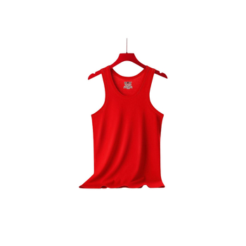 Meeste I-tüüpi vest 100% puuvillast, Hobuse aasta, ümmarguse kaelusega, keskkaal 161–180 g/m²