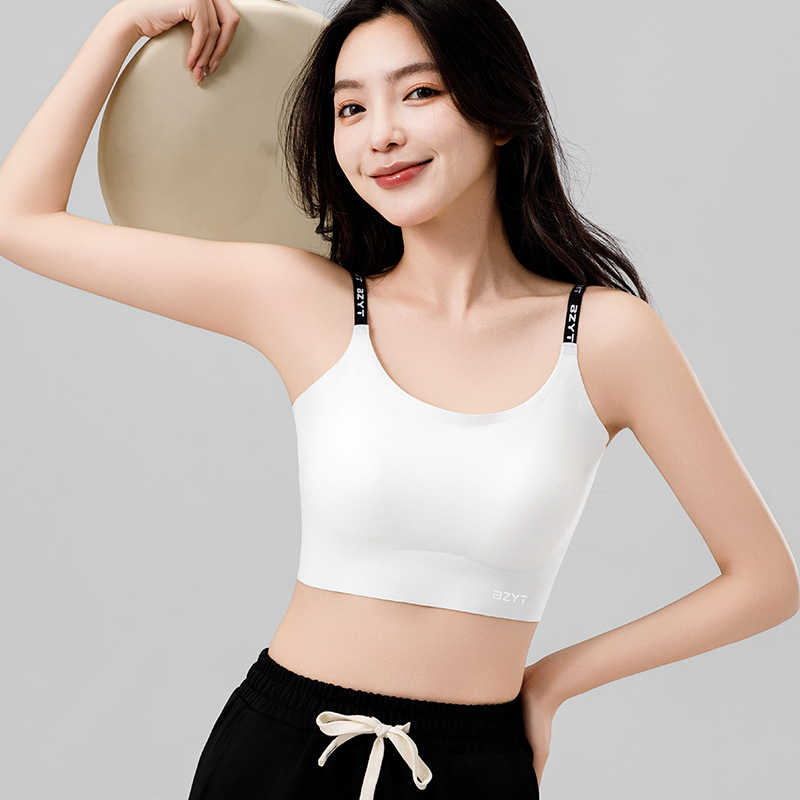 Bezšuvju viengabala sporta top ar iekšējām krūšu vāciņām, ātri žūstošs, elpojošs un izturīgs pret triecieniem, materiāls neilons/spandekss