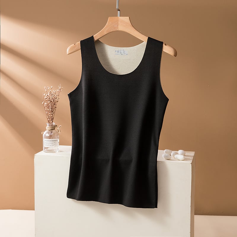 Topli vuneni svilenkasti prsluk, dvostruki melirani materijal, fleece podstava, okrugli ovratnik, debeli materijal 201-250 g/m², 90-95% poliestera.