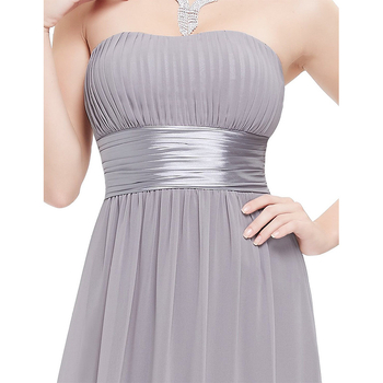 Millennium Love menyasszonyi estélyi ruha - A-vonalú, ujjatlan, magas derék, hosszú, chiffon anyag, poliészter és 12% spandex