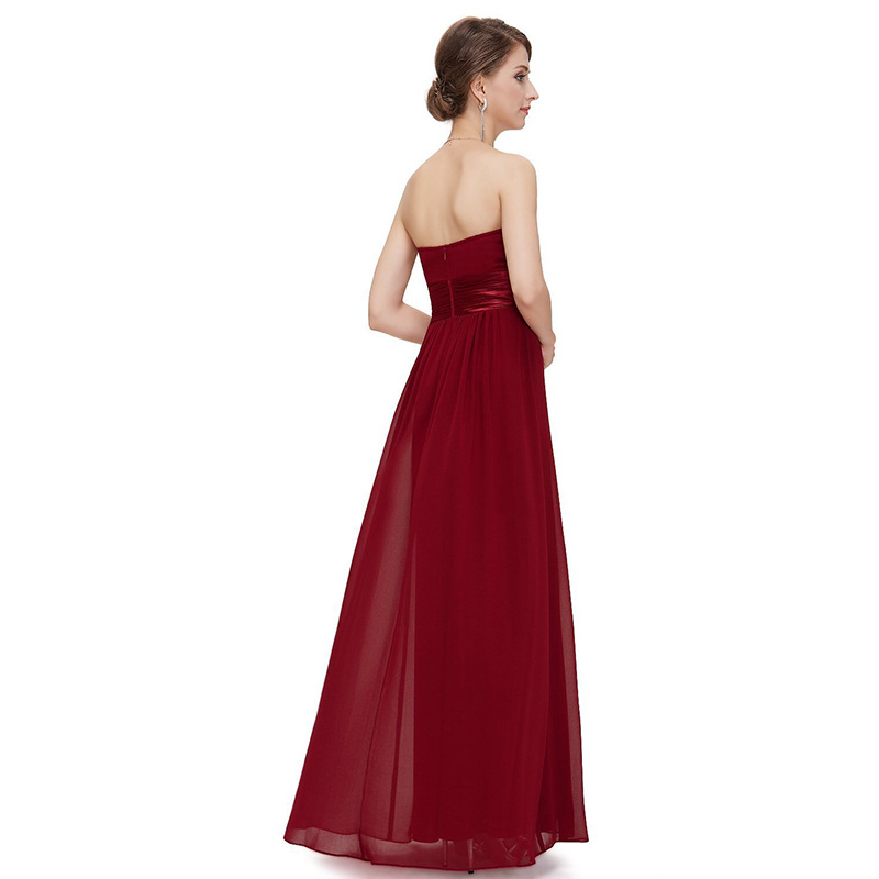 Millennium Love menyasszonyi estélyi ruha - A-vonalú, ujjatlan, magas derék, hosszú, chiffon anyag, poliészter és 12% spandex