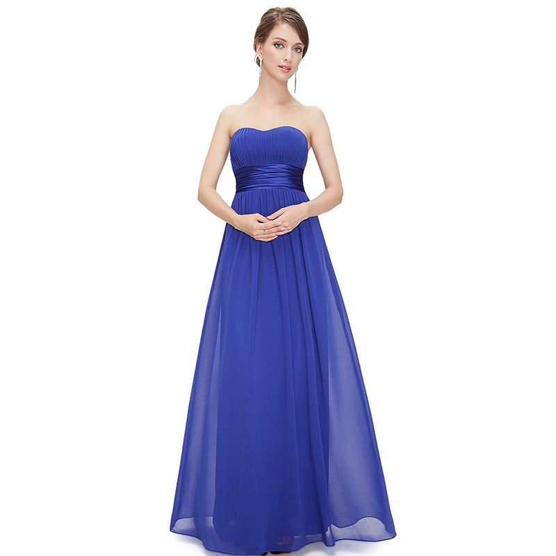 Millennium Love menyasszonyi estélyi ruha - A-vonalú, ujjatlan, magas derék, hosszú, chiffon anyag, poliészter és 12% spandex